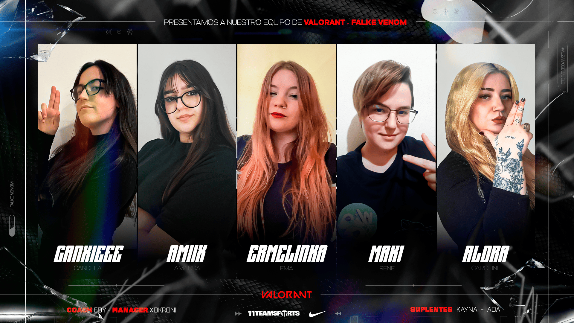 ANUNCIO ROSTER FALKE VENOM